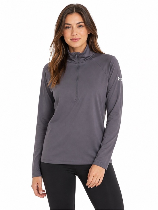 Under Armour UA Women’s Tech Quarter-Zip Long Sleeve M Grey Marathon Petroleum